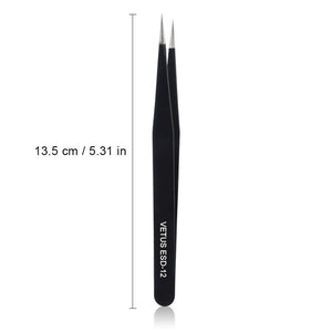 VETUS Eyelash Extension Tweezers Volume Lashes Stainless Steel Tweezer Non-magnetic Eyelashes Tools Professional Makeup Tool