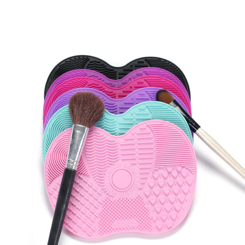 1 Pcs Silicone Makeup Brush Cleaning  Mat Washing Tools  for Cosmetic Make Up Eyebrow Brushes Cleaning Little Scrubber Board