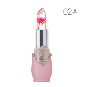 Moisturizer Long-lasting Jelly Flower Lipstick Makeup Temperature Changed Colorful Lip Blam Pink Pintalabios Transparent