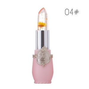 Moisturizer Long-lasting Jelly Flower Lipstick Makeup Temperature Changed Colorful Lip Blam Pink Pintalabios Transparent