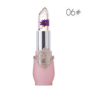 Moisturizer Long-lasting Jelly Flower Lipstick Makeup Temperature Changed Colorful Lip Blam Pink Pintalabios Transparent