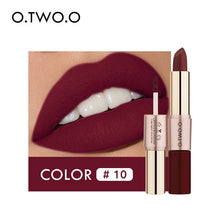 Load image into Gallery viewer, O.TWO.O 12 Colors Lips Makeup Lipstick  Lip Gloss Long Lasting Moisture Cosmetic Lipstick Red Lip Matte Lipstick Waterproof