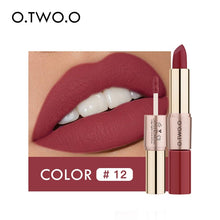 Load image into Gallery viewer, O.TWO.O 12 Colors Lips Makeup Lipstick  Lip Gloss Long Lasting Moisture Cosmetic Lipstick Red Lip Matte Lipstick Waterproof