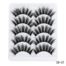 Load image into Gallery viewer, 5 Pairs Multipack 5D Soft Mink Hair False Eyelashes Handmade Wispy Fluffy Long Lashes Nature Eye Makeup Tools Faux Eye Lashes