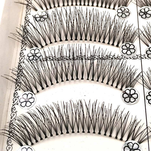 SHIDISHANGPIN 10 pairs false eyelashes natural long makeup lashes synthetic hair eyelash extension 1 box wispies eyelashes L11