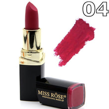 Load image into Gallery viewer, New MISS ROSE Lipstick Matte Waterproof Velvet Lip Stick 18 Colors Sexy Red Brown Pigments Makeup Matte Lipsticks Beauty Lips