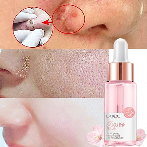 15ML Hyaluronic Acid Pores Shrinking Essence Tightening Oil-control Foundation Prolong Pores Invisible Makeup Base