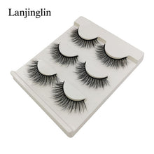 Load image into Gallery viewer, New 3 pairs natural false eyelashes fake lashes long makeup 3d mink lashes extension eyelash mink eyelashes for beauty #X11