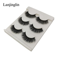 Load image into Gallery viewer, New 3 pairs natural false eyelashes fake lashes long makeup 3d mink lashes extension eyelash mink eyelashes for beauty #X11