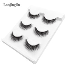 Load image into Gallery viewer, New 3 pairs natural false eyelashes fake lashes long makeup 3d mink lashes extension eyelash mink eyelashes for beauty #X11