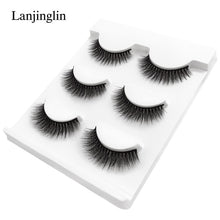 Load image into Gallery viewer, New 3 pairs natural false eyelashes fake lashes long makeup 3d mink lashes extension eyelash mink eyelashes for beauty #X11