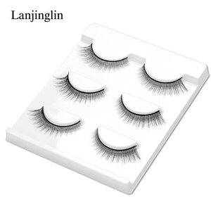 New 3 pairs natural false eyelashes fake lashes long makeup 3d mink lashes extension eyelash mink eyelashes for beauty #X11