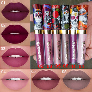 Cmaadu 6 Color Velvet Matte Liquid Lipstick Waterproof Long Wear Lip Gloss Makeup Nude Rouge Tattoo Lips Tint Women Cosmetic