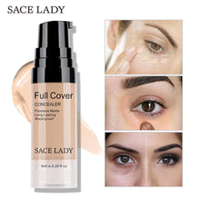 Load image into Gallery viewer, SACE LADY Professional Eye Concealer Makeup Base 6ml Full Cover for Eye Dark Circle Face Liquid Corrector Cream Make Up Cosmetic