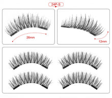 Load image into Gallery viewer, Magnetic Eyelashes Extension Natural False Eyelash Magnets Reusable 3D Magnetic Fake Eye Lashes Makeup 2/3/4 Magnet Dropshipping