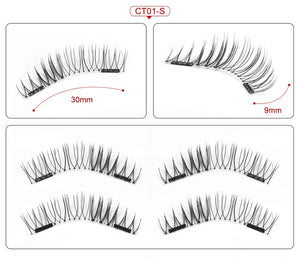 Magnetic Eyelashes Extension Natural False Eyelash Magnets Reusable 3D Magnetic Fake Eye Lashes Makeup 2/3/4 Magnet Dropshipping