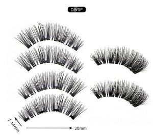 Magnetic Eyelashes Extension Natural False Eyelash Magnets Reusable 3D Magnetic Fake Eye Lashes Makeup 2/3/4 Magnet Dropshipping