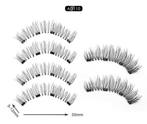 Magnetic Eyelashes Extension Natural False Eyelash Magnets Reusable 3D Magnetic Fake Eye Lashes Makeup 2/3/4 Magnet Dropshipping