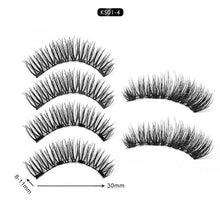 Load image into Gallery viewer, Magnetic Eyelashes Extension Natural False Eyelash Magnets Reusable 3D Magnetic Fake Eye Lashes Makeup 2/3/4 Magnet Dropshipping