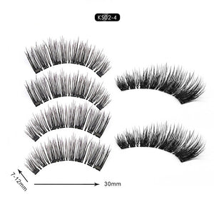 Magnetic Eyelashes Extension Natural False Eyelash Magnets Reusable 3D Magnetic Fake Eye Lashes Makeup 2/3/4 Magnet Dropshipping