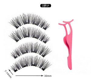 Magnetic Eyelashes Extension Natural False Eyelash Magnets Reusable 3D Magnetic Fake Eye Lashes Makeup 2/3/4 Magnet Dropshipping