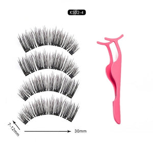 Magnetic Eyelashes Extension Natural False Eyelash Magnets Reusable 3D Magnetic Fake Eye Lashes Makeup 2/3/4 Magnet Dropshipping