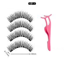 Load image into Gallery viewer, Magnetic Eyelashes Extension Natural False Eyelash Magnets Reusable 3D Magnetic Fake Eye Lashes Makeup 2/3/4 Magnet Dropshipping