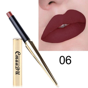 CmaaDu 12 Colors Matte Lipstick Waterproof Lasting Fashion Lip Gloss Makeup Nude Matte Velvet Glossy Lip Balm Sexy Red Lip Tint