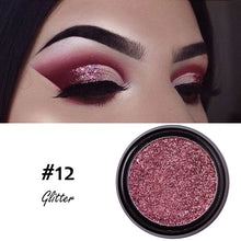 Load image into Gallery viewer, Hot Sale Shimmer Eye Glitter Makeup Powder 12 Colors Waterproof Long Lasting Gold Red White Blue Eyes Palette Recommend