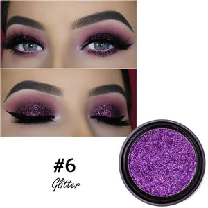 Hot Sale Shimmer Eye Glitter Makeup Powder 12 Colors Waterproof Long Lasting Gold Red White Blue Eyes Palette Recommend