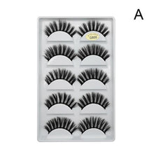 Load image into Gallery viewer, 5 Pairs Eye Lashes Hand Made Natural fake eyelashes 3d Mink Lashes Soft Dramatic Eye Lashes For Makeup Cilios Mink Maquiagem