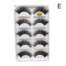 Load image into Gallery viewer, 5 Pairs Eye Lashes Hand Made Natural fake eyelashes 3d Mink Lashes Soft Dramatic Eye Lashes For Makeup Cilios Mink Maquiagem