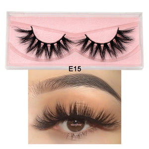 Visofree Mink Lashes 3D Mink Eyelashes 100% Cruelty free Lashes Handmade Reusable Natural Eyelashes Popular False Lashes Makeup