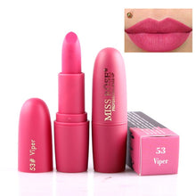 Load image into Gallery viewer, New MISS ROSE Lipstick Matte Waterproof Velvet Lip Stick 18 Colors Sexy Red Brown Pigments Makeup Matte Lipsticks Beauty Lips