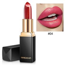 Load image into Gallery viewer, HANDAIYAN Brand Professional Lips Makeup Waterproof Long Lasting Pigment Nude Pink Mermaid Shimmer Lipstick Luxury Makeup