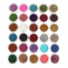 Load image into Gallery viewer, 2019 New 30Pcs Glitter Eyeshadow Eye Makeup Shimmer Powder Pigment Nail Cosmetic Glitters Mixed Colors